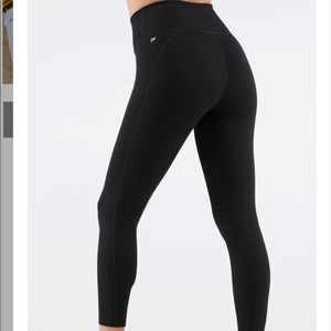 Black high waisted fabletics powerhold 7/8 legging